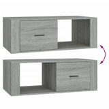 Tavolino Salotto Grigio Sonoma 100x50,5x35 cm Legno truciolato