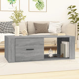 Tavolino Salotto Grigio Sonoma 100x50,5x35 cm Legno truciolato