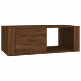 Tavolino Salotto Rovere Marrone 100x50,5x35cm Legno truciolato