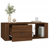 Tavolino Salotto Rovere Marrone 100x50,5x35cm Legno truciolato