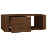 Tavolino Salotto Rovere Marrone 100x50,5x35cm Legno truciolato