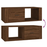 Tavolino Salotto Rovere Marrone 100x50,5x35cm Legno truciolato