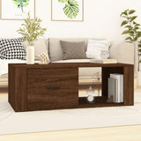 Tavolino Salotto Rovere Marrone 100x50,5x35cm Legno truciolato