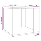 Comodino Rovere Sonoma 41x40x36 cm in Legno truciolato