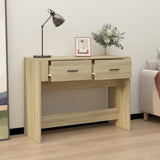 Tavolo Consolle Rovere Sonoma 100x39x75 cm in Legno truciolato