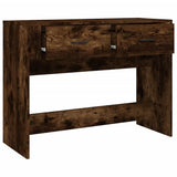Tavolo Consolle Rovere Fumo 100x39x75 cm Legno truciolato