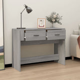Tavolo Consolle Grigio Sonoma 100x39x75 cm in Legno truciolato