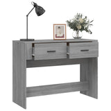 Tavolo Consolle Grigio Sonoma 100x39x75 cm in Legno truciolato
