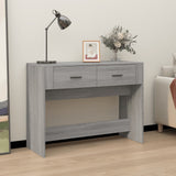 Tavolo Consolle Grigio Sonoma 100x39x75 cm in Legno truciolato
