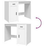 Scrivania Bianca 100x49x75 cm in Legno truciolato