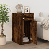 Mobile Scrivania rovere fumo 40x49x75 cm Legno truciolato