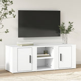 Mobile Porta TV Bianco 100x31,5x35 cm in Legno truciolato