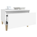 Tavolini Bianchi 2pz 50x46x35 cm in Legno truciolato