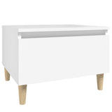 Tavolini Bianchi 2pz 50x46x35 cm in Legno truciolato