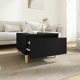 Tavolino Nero 50x46x35 cm in Legno truciolato