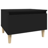 Tavolini 2pz Neri 50x46x35 cm in Legno truciolato