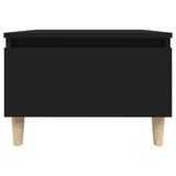 Tavolini 2pz Neri 50x46x35 cm in Legno truciolato
