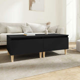 Tavolini 2pz Neri 50x46x35 cm in Legno truciolato