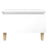 Tavolino Bianco Lucido 50x46x35 cm in Legno truciolato