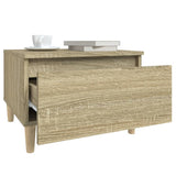 Tavolino Rovere Sonoma 50x46x35 cm in Legno truciolato
