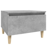 Tavolino Grigio Cemento 50x46x35 cm in Legno truciolato