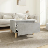 Tavolino Grigio Cemento 50x46x35 cm in Legno truciolato