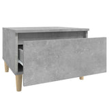 Tavolino Grigio Cemento 50x46x35 cm in Legno truciolato