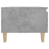 Tavolino Grigio Cemento 50x46x35 cm in Legno truciolato