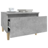 Tavolini 2pz Grigio Cemento 50x46x35 cm in Legno truciolato