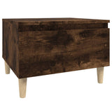 Tavolino da Salotto Rovere Fumo 50x46x35cm in Legno truciolato