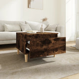 Tavolino da Salotto Rovere Fumo 50x46x35cm in Legno truciolato