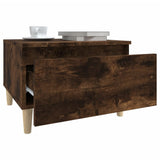 Tavolino da Salotto Rovere Fumo 50x46x35cm in Legno truciolato