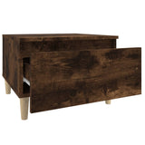 Tavolino da Salotto Rovere Fumo 50x46x35cm in Legno truciolato
