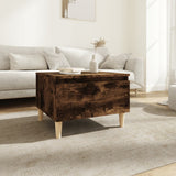 Tavolino da Salotto Rovere Fumo 50x46x35cm in Legno truciolato