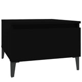 Tavolini 2pz Neri 50x46x35 cm in Legno truciolato
