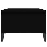 Tavolini 2pz Neri 50x46x35 cm in Legno truciolato