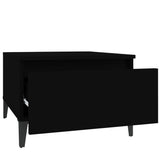 Tavolini 2pz Neri 50x46x35 cm in Legno truciolato