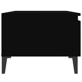 Tavolini 2pz Neri 50x46x35 cm in Legno truciolato