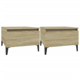 Tavolini 2pz Rovere Sonoma 50x46x35 cm in Legno truciolato