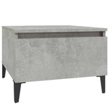 Tavolino Grigio Cemento 50x46x35 cm in Legno truciolato
