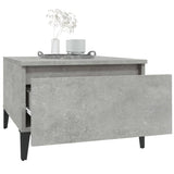 Tavolino Grigio Cemento 50x46x35 cm in Legno truciolato