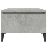 Tavolino Grigio Cemento 50x46x35 cm in Legno truciolato