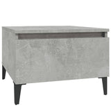 Tavolini 2pz Grigio Cemento 50x46x35 cm in Legno truciolato