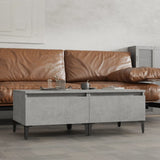 Tavolini 2pz Grigio Cemento 50x46x35 cm in Legno truciolato