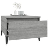Tavolino Grigio Sonoma 50x46x35 cm in Legno truciolato