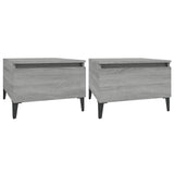 Tavolini 2pz Grigio Sonoma 50x46x35 cm in Legno truciolato