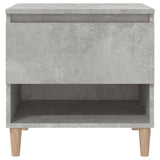 Comodini 2 pz Grigio Cemento 50x46x50 cm in Legno truciolato
