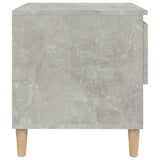 Comodini 2 pz Grigio Cemento 50x46x50 cm in Legno truciolato