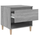 Comodini 2 pz Grigio Sonoma 50x46x50 cm in Legno truciolato