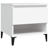 Tavolini 2 pz Bianchi 50x46x50 cm in Legno truciolato